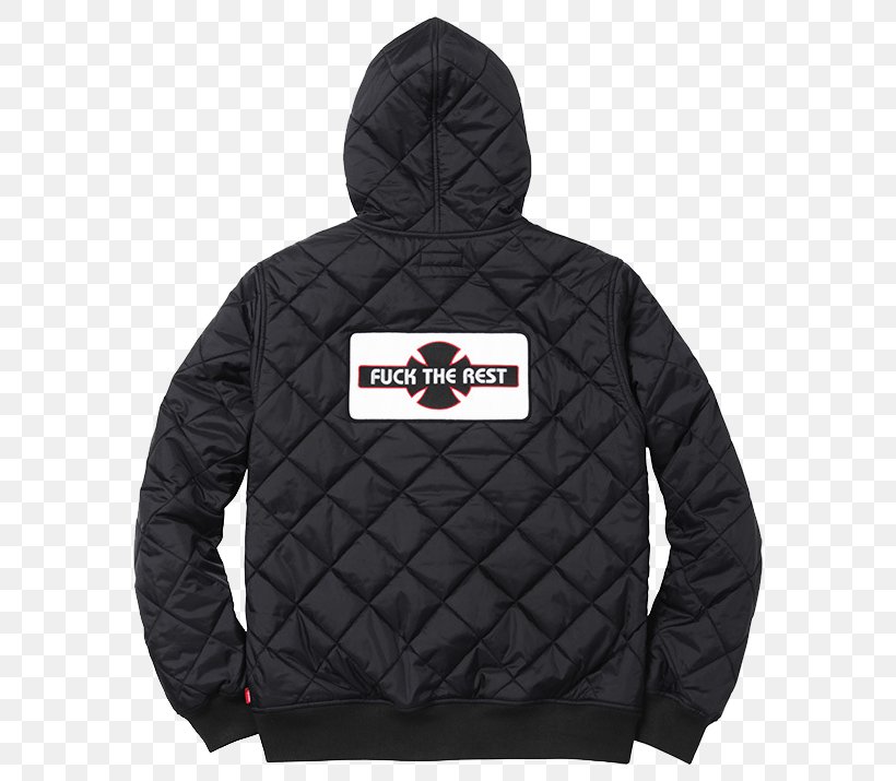 Hoodie Supreme Jacket Clothing Shirt, PNG, 586x715px, Hoodie, Black, Brand, Clothing, Daunenjacke Download Free