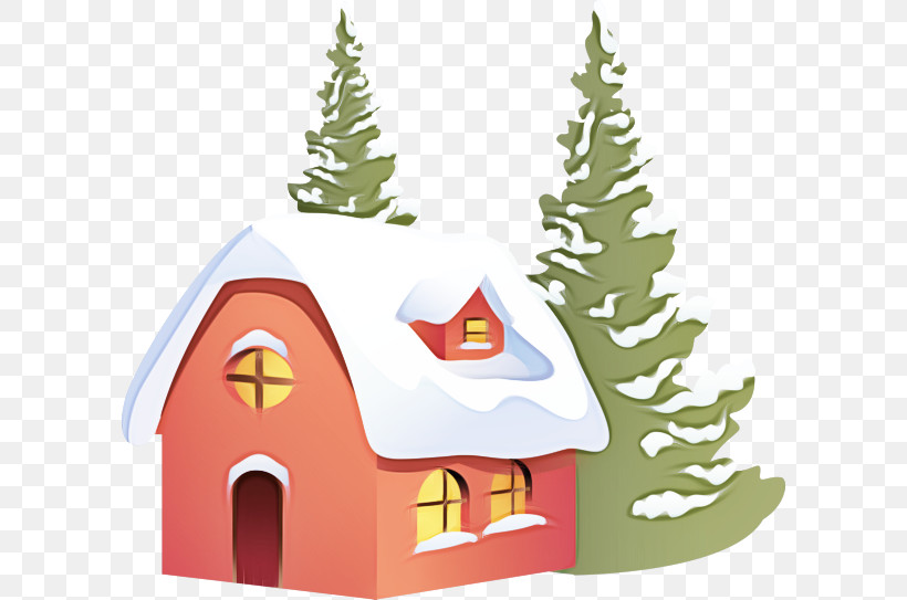 Christmas Day, PNG, 600x543px, Christmas Day, Cartoon, House, Royaltyfree, Snow Download Free
