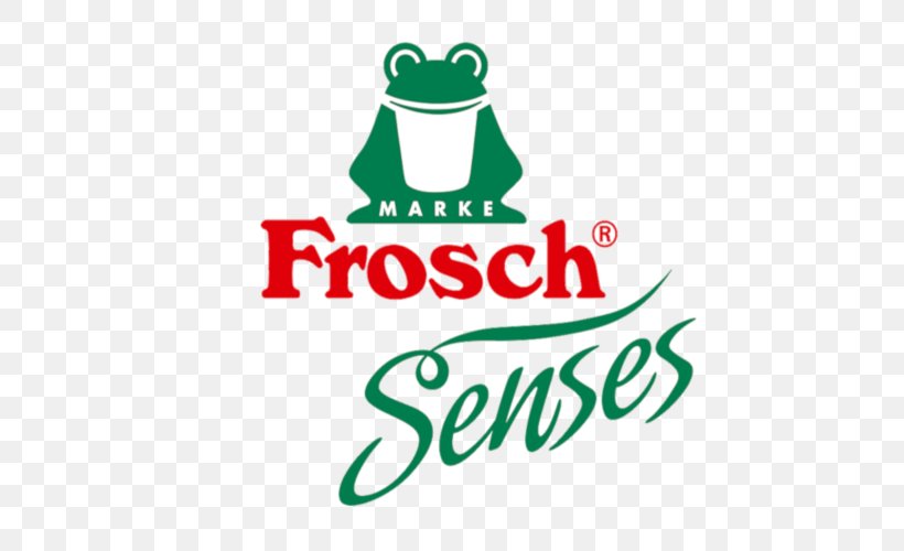 Frosch Detergent Toilet Cleaner Cleaning Dishwashing Liquid, PNG, 500x500px, Frosch, Amphibian, Area, Artwork, Brand Download Free
