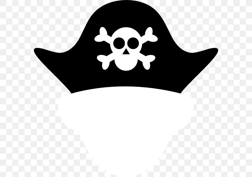 Hat Piracy Tricorne Clip Art, PNG, 600x577px, Hat, Bandana, Black, Black And White, Bone Download Free
