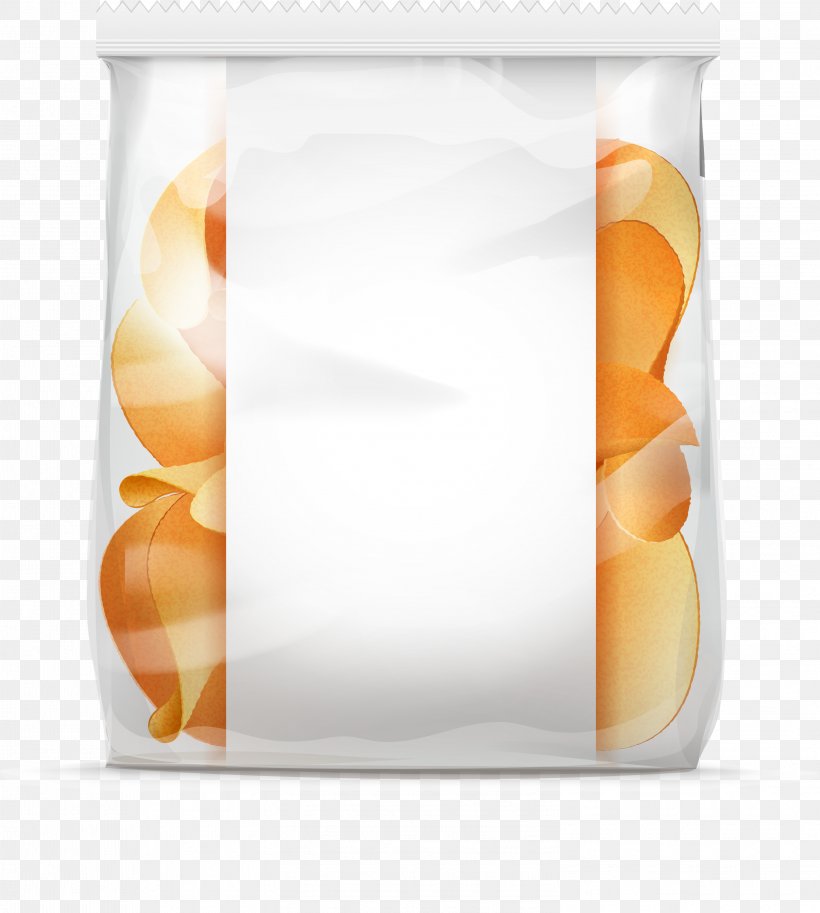 Plastic Bag Transparency And Translucency Potato Chip Packaging And Labeling, PNG, 3001x3342px, Plastic Bag, Bag, Food, Material, Orange Download Free