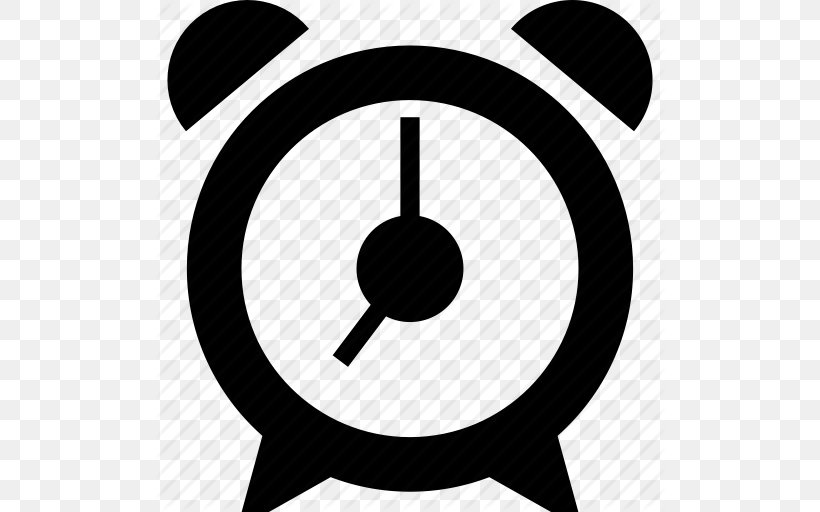 Alarm Clock Icon Design Icon, PNG, 512x512px, Clock, Alarm Clock, Apple Icon Image Format, Black And White, Digital Clock Download Free