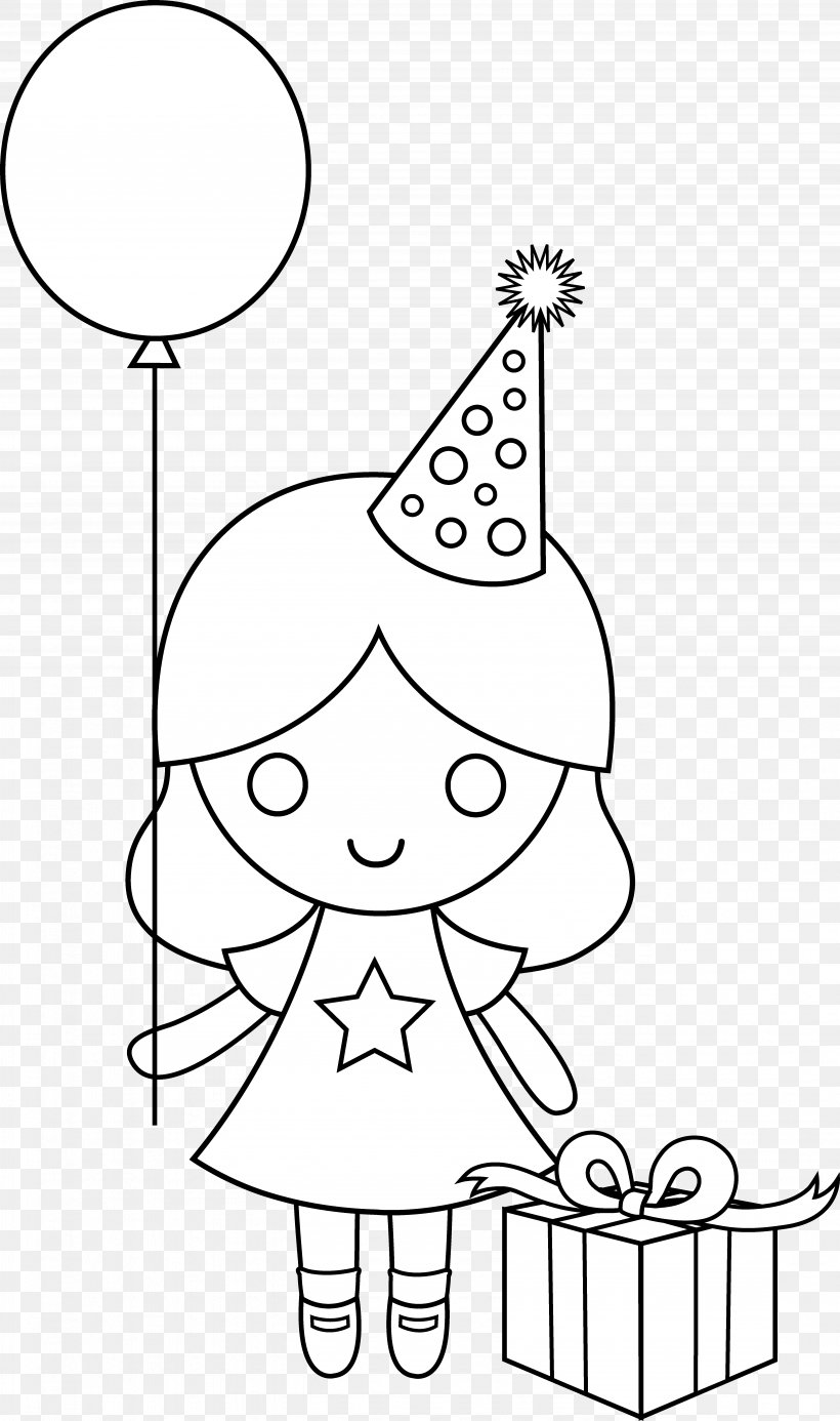 Birthday Drawing Coloring Book Clip Art, PNG, 5139x8691px, Watercolor, Cartoon, Flower, Frame, Heart Download Free