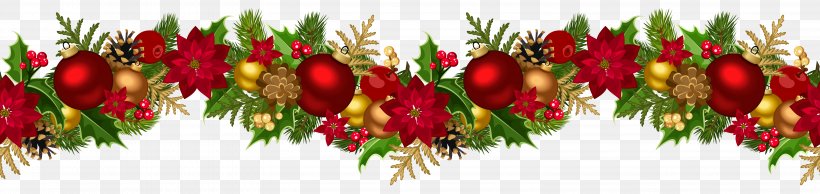 Christmas Decoration Ornament Garland, PNG, 6183x1466px, Borders And