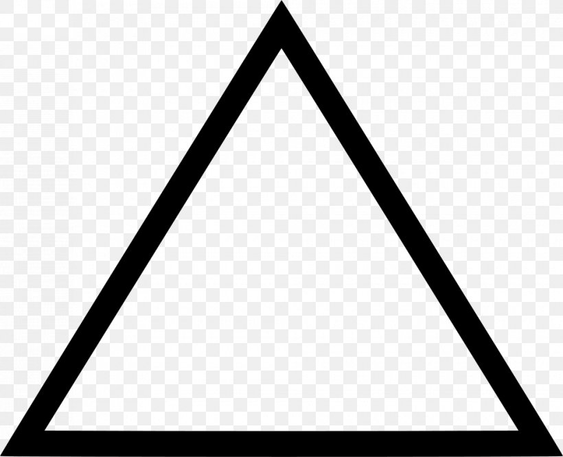 Clip Art Triangle Symbol Sign, PNG, 980x796px, Triangle, Area, Black, Black And White, Equilateral Triangle Download Free