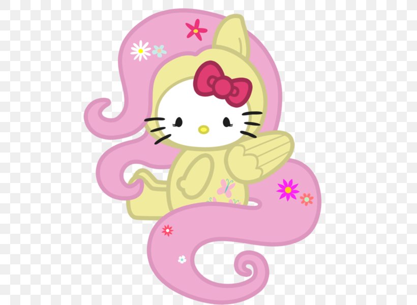 Hello Kitty Pinkie Pie Rarity Pony Fluttershy, PNG, 493x600px, Hello Kitty, Art, Baby Toys, Cartoon, Character Download Free
