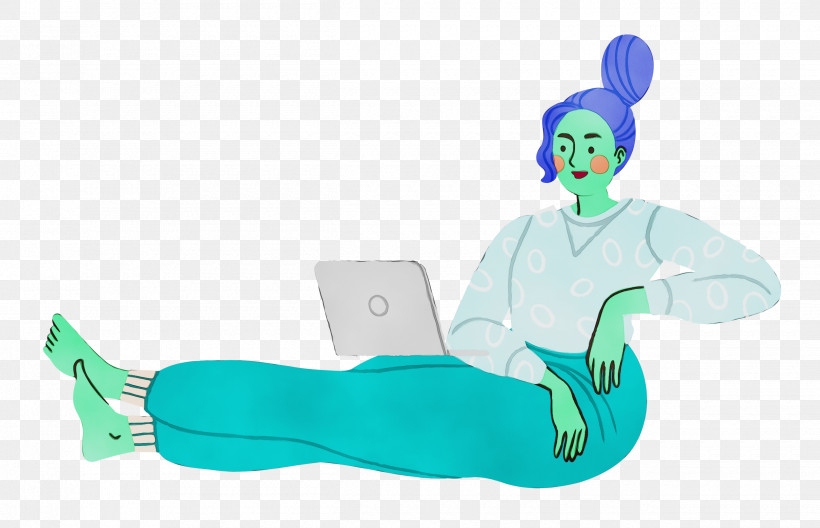 Joint Plastic Cartoon Turquoise H&m, PNG, 2500x1610px, Relaxing, Biology, Cartoon, Girl, Hm Download Free