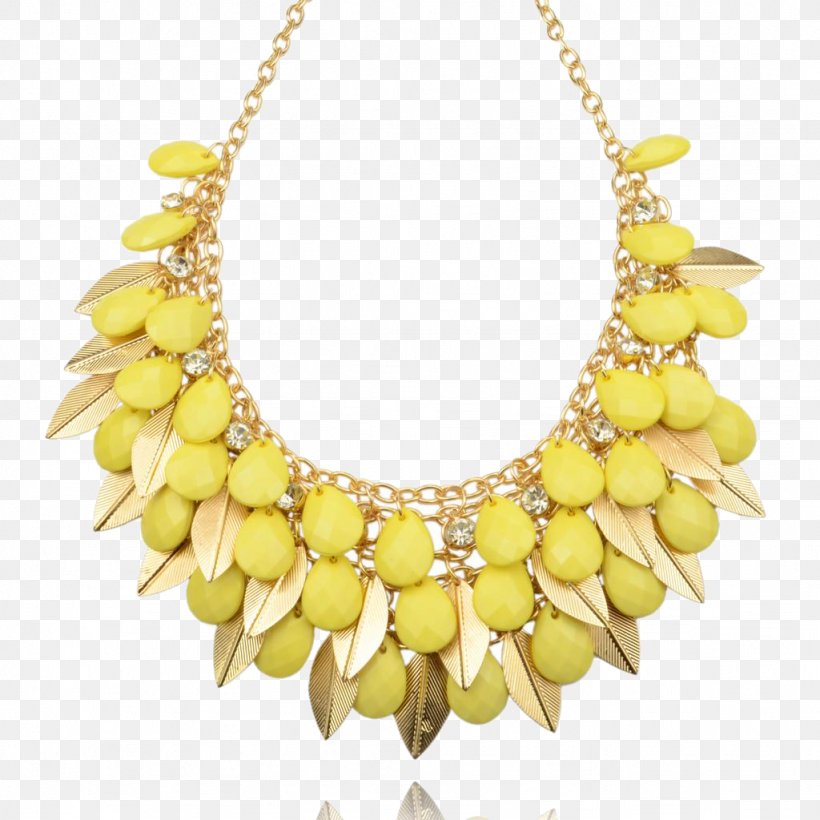 Necklace Yellow Fashion Accessory, PNG, 1024x1024px, Necklace, Bracelet, Brooch, Chain, Designer Download Free