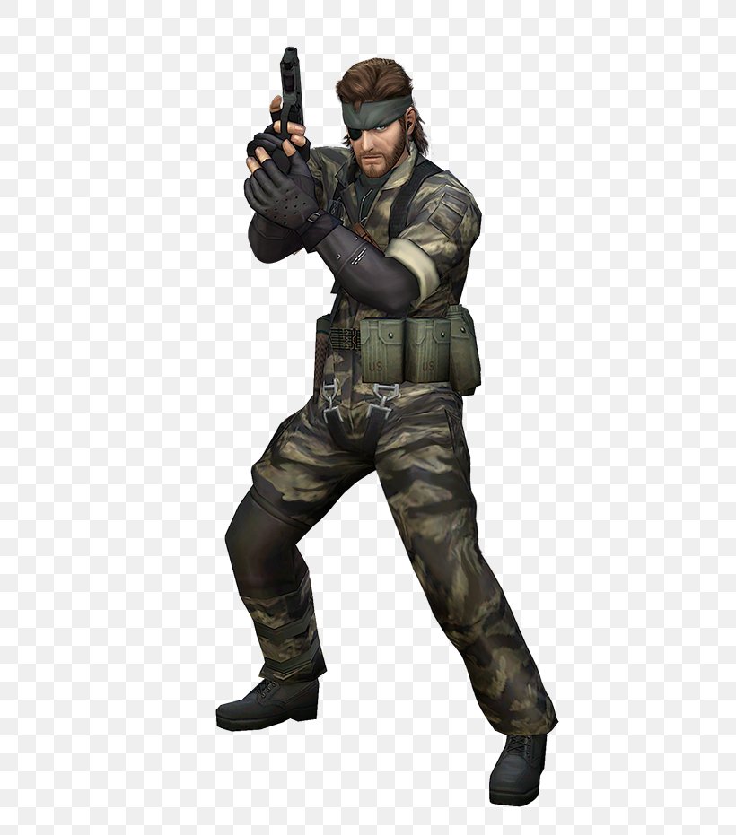 Project M Super Smash Bros. Brawl Solid Snake Super Smash Bros. For Nintendo 3DS And Wii U Metal Gear Solid 3: Snake Eater, PNG, 500x931px, Project M, Big Boss, Character, Fictional Character, Firearm Download Free