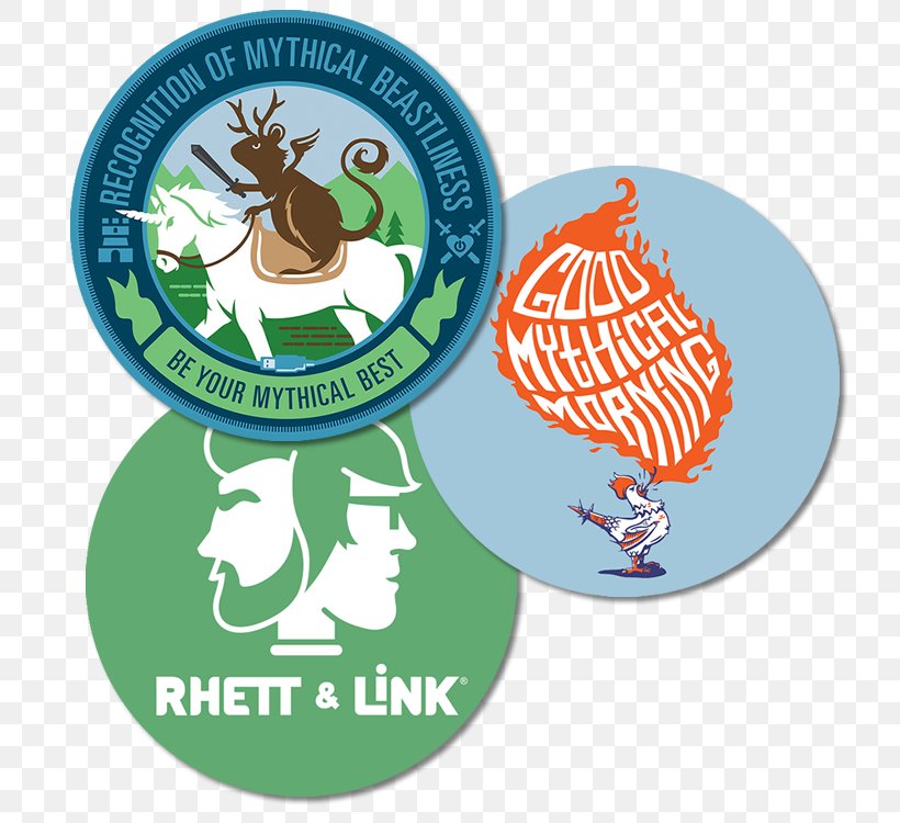 Rhett & Link's Book Of Mythicality: A Field Guide To Curiosity, Creativity, And Tomfoolery Rhett And Link Good Mythical Morning YouTube Chat Show, PNG, 750x750px, Rhett And Link, Badge, Brand, Burbank, Chat Show Download Free