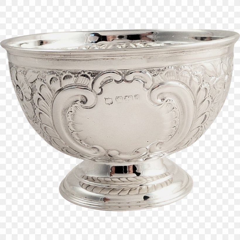 Silver Bowl Cup, PNG, 1024x1024px, Silver, Bowl, Cup, Glass, Serveware Download Free