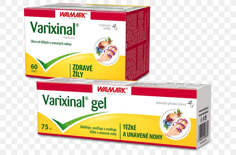 Walmark VARIXINAL Gel 75ml Dietary Supplement Walmark VARIXINAL Tabl. 60 Foot Vein, PNG, 680x539px, Dietary Supplement, Blood Vessel, Carton, European Horsechestnut, Foot Download Free