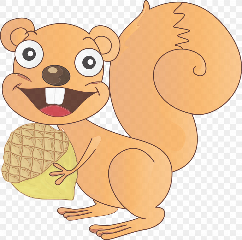 Cartoon Squirrel Animal Figure Brown Bear Chipmunk, PNG, 3000x2981px, Squirrel, Animal Figure, Brown Bear, Cartoon, Chipmunk Download Free