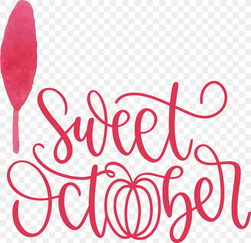 Sweet October October Fall, PNG, 3000x2914px, October, Autumn, Calligraphy, Fall, Flower Download Free