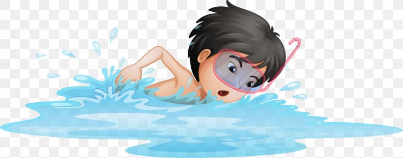 Swimming Child Animation Illustration, PNG, 993x390px, Watercolor, Cartoon, Flower, Frame, Heart Download Free
