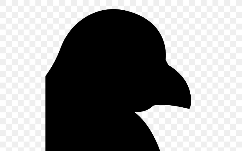 Beak Clip Art Silhouette Neck Line, PNG, 512x512px, Beak, Black, Black M, Blackandwhite, Head Download Free