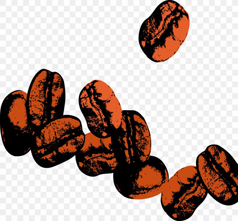 Coffee Bean, PNG, 1955x1812px, Coffee, Coffea, Coffee Bean, Orange, Resource Download Free