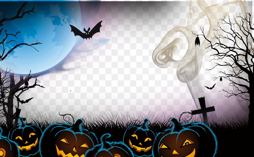 Halloween Graphic Design Jack-o-lantern Illustration, PNG, 3000x1861px, Halloween, Art, Designer, Festival, Jackolantern Download Free