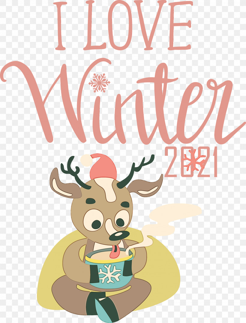 Reindeer, PNG, 2282x3000px, Love Winter, Antler, Biology, Cartoon, Deer Download Free