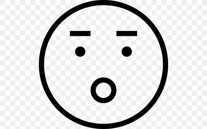 Emoticon Smile Face Mouth, PNG, 512x512px, Emoticon, Area, Black And White, Eye, Face Download Free
