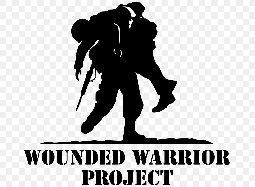 Wounded Warrior Project Logo United States Silhouette Clip Art, PNG, 674x600px, Wounded Warrior Project, Black, Black And White, Brand, Drawing Download Free