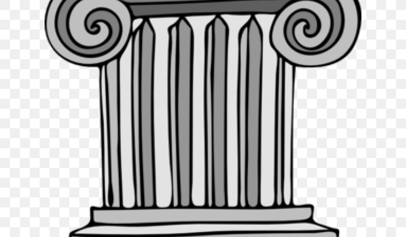 Clip Art Column Vector Graphics Openclipart Doric Order, PNG, 640x480px, Column, Ancient Roman Architecture, Area, Black And White, Classical Order Download Free
