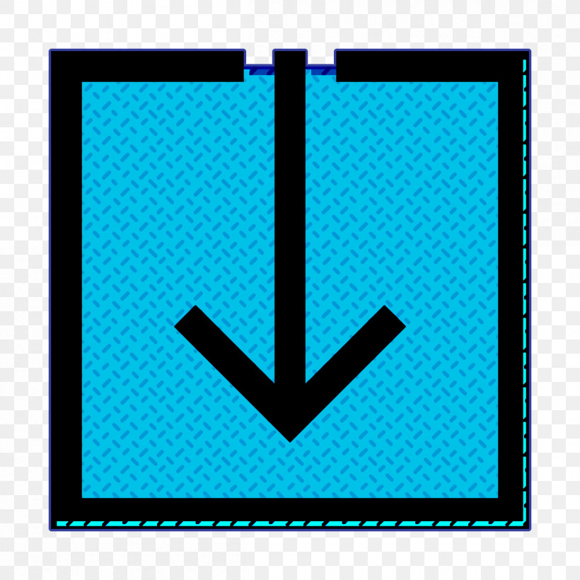 Download Icon UI Icon, PNG, 1204x1204px, Download Icon, Aqua, Electric Blue, Line, Rectangle Download Free