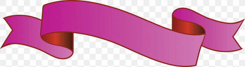 Ribbon S Ribbon, PNG, 3783x1034px, Ribbon, Magenta, Material Property, Pink, Purple Download Free