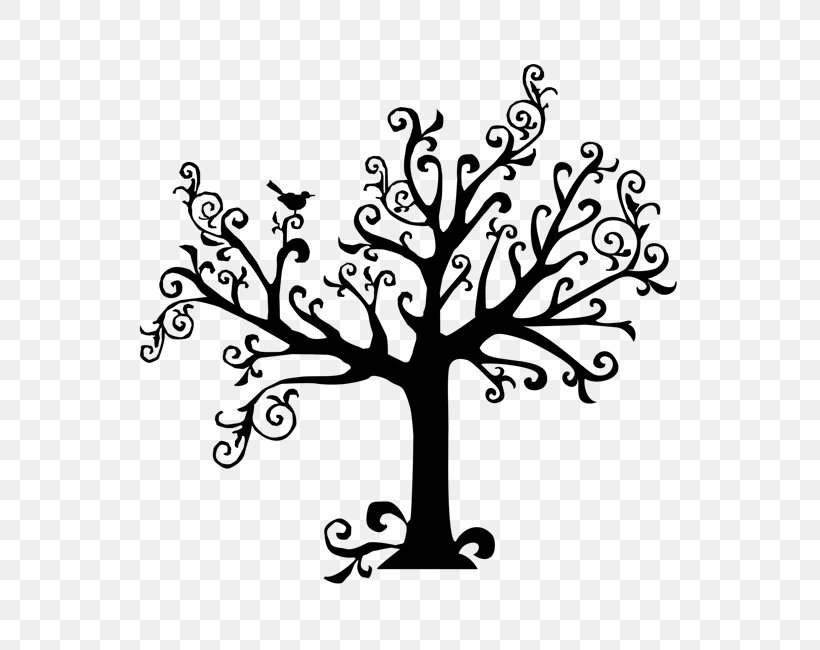 Tree Sticker Clip Art, PNG, 650x650px, Tree, Area, Art, Artwork, Black And White Download Free