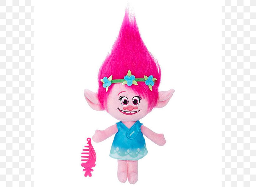 Troll Doll Stuffed Animals & Cuddly Toys DreamWorks Trolls Poppy Talkin ...