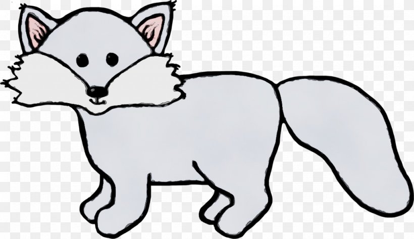 Whiskers Dog Cat Red Fox Line Art, PNG, 1024x591px, Watercolor, Animal, Animal Figure, Black, Blackandwhite Download Free