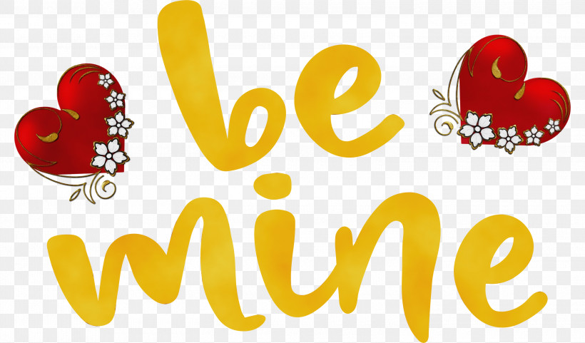 Logo Font Yellow Meter M, PNG, 3000x1763px, Be Mine, Logo, M, M095, Meter Download Free