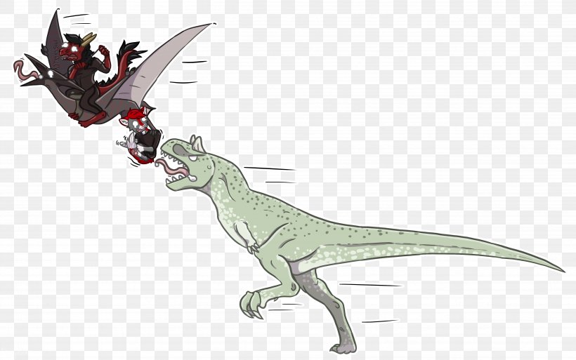 Tyrannosaurus Dragon Velociraptor Animal Animated Cartoon, PNG, 4876x3054px, Tyrannosaurus, Animal, Animal Figure, Animated Cartoon, Dinosaur Download Free