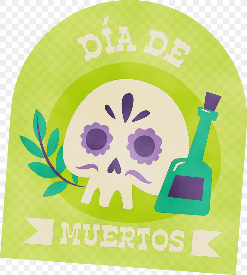Green Font Meter, PNG, 2690x3000px, Day Of The Dead, D%c3%ada De Muertos, Green, Meter, Mexico Download Free