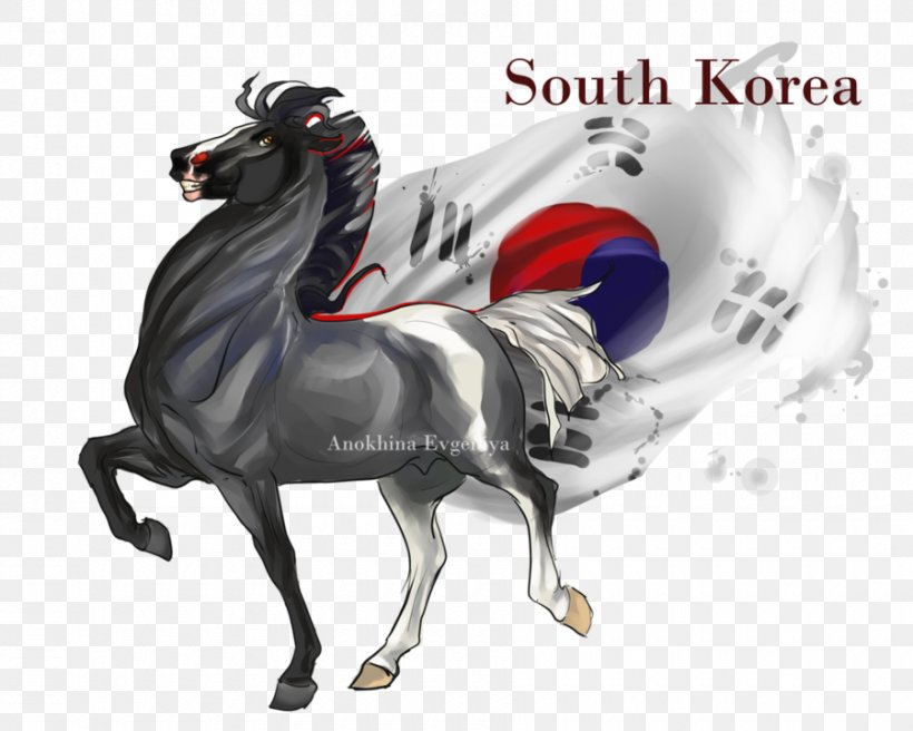 Horse Stallion South Korea DeviantArt, PNG, 900x720px, Watercolor, Cartoon, Flower, Frame, Heart Download Free