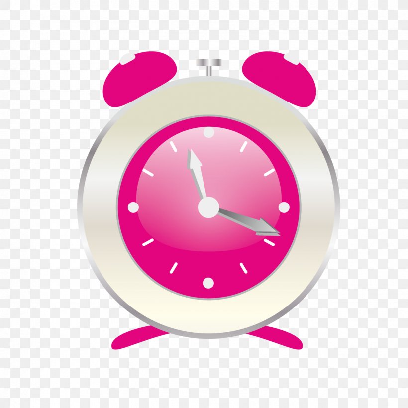 Alarm Clock Download, PNG, 1276x1276px, Alarm Clock, Clock, Home Accessories, Magenta, Pink Download Free