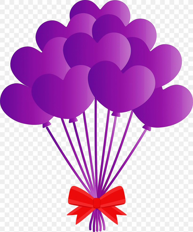 Balloon, PNG, 2501x3000px, Balloon, Heart, Magenta, Pink, Purple Download Free