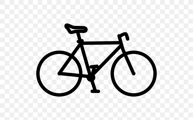 Bicycle Cycling Silhouette, PNG, 512x512px, Bicycle, Area, Bicycle Accessory, Bicycle Drivetrain Part, Bicycle Frame Download Free