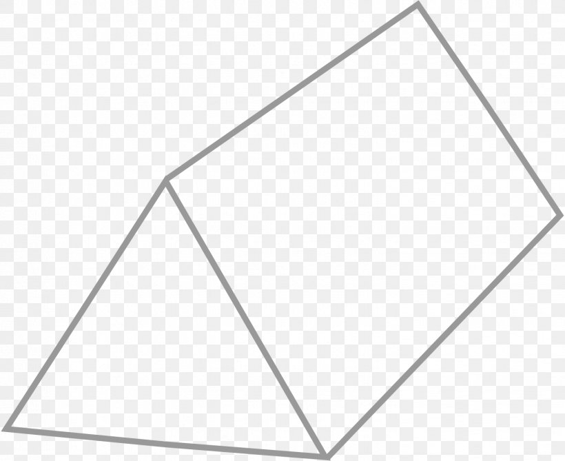 Triangular Prism Triangle Square Pyramid, PNG, 1443x1179px, Triangular Prism, Area, Black, Black And White, Diagram Download Free
