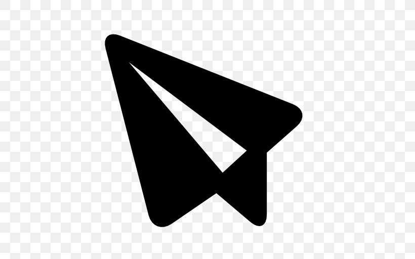 Paper Plane Airplane Symbol, PNG, 512x512px, Paper, Airplane, Black, Black And White, Logo Download Free