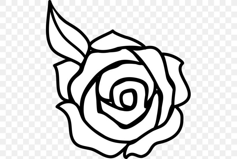 Rose Outline Drawing Clip Art, PNG, 501x550px, Rose, Art, Artwork, Black, Black And White Download Free