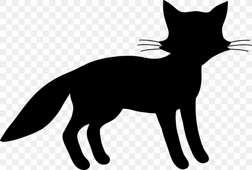Whiskers Red Fox Cat Character Clip Art, PNG, 8373x5672px, Whiskers, Black, Black Cat, Black M, Blackandwhite Download Free