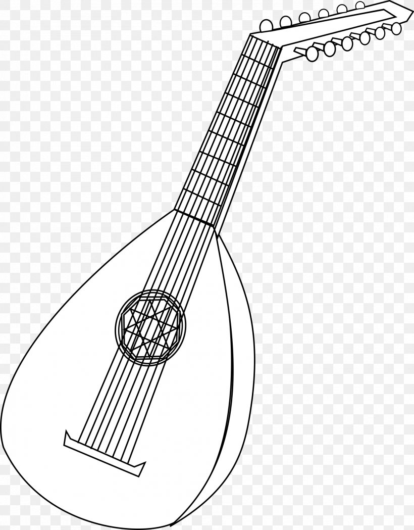 Coloring Book Lute Musical Instruments String Instruments, PNG, 1875x2400px, Watercolor, Cartoon, Flower, Frame, Heart Download Free