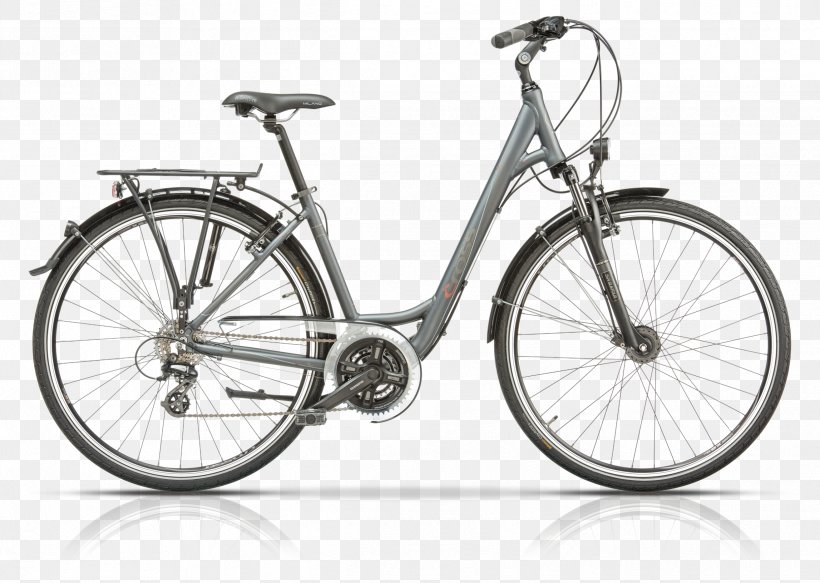 Romet Wagant Touring Bicycle City Bicycle, PNG, 2434x1732px, Romet Wagant, Arkus Romet Group, Bicycle, Bicycle Accessory, Bicycle Derailleurs Download Free