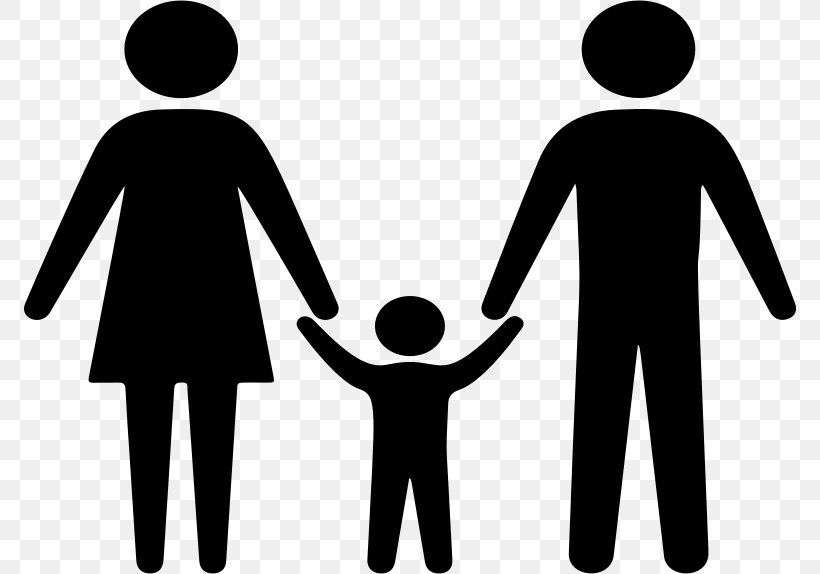 Family Silhouette Holding Hands Clip Art, PNG, 774x574px, Family, Area, Black And White, Brand, Child Download Free