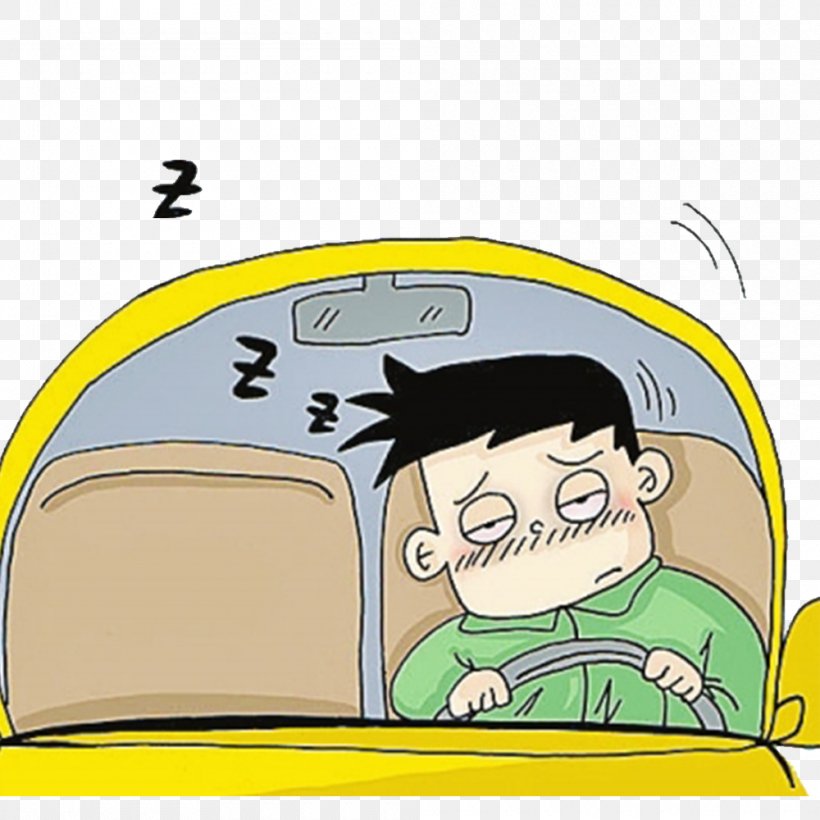 Sleep Car Controlled-access Highway Driver Driving, PNG, 1000x1000px, Sleep, Area, Attention, Car, Cartoon Download Free