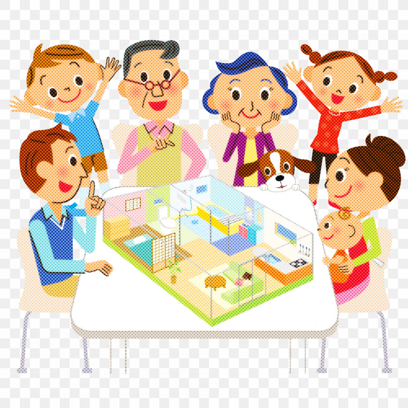 Family Day Family Happy, PNG, 1000x1000px, Family Day, Cartoon, Celebrating, Family, Family Pictures Download Free