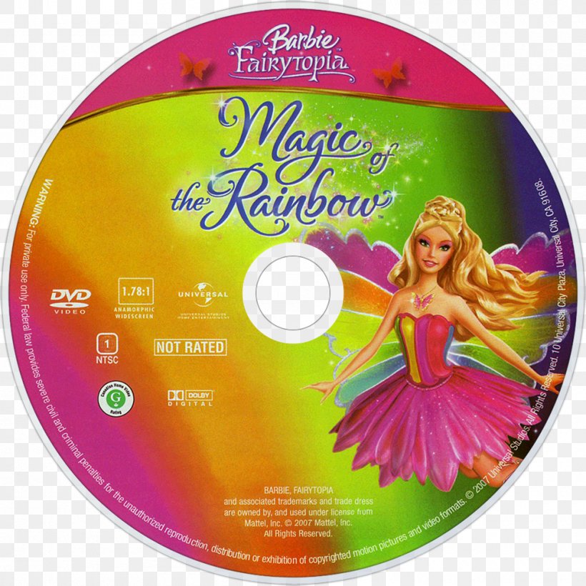 Barbie: Fairytopia The Magic Of The Rainbow Compact Disc, PNG, 1000x1000px, Barbie, Barbie And The Magic Of Pegasus, Barbie As The Island Princess, Barbie Fairytopia, Barbie Life In The Dreamhouse Download Free
