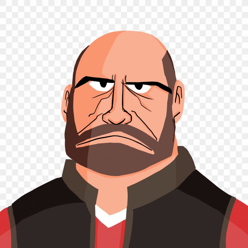 Team Fortress 2 Samurai Jack Video Game Freedom Fighters Valve Corporation, PNG, 3000x3000px, Team Fortress 2, Beard, Cartoon, Cheek, Chin Download Free