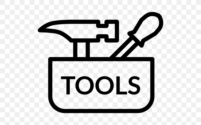Toolbox Icon, PNG, 512x512px, Computer Software, Area, Black And White, Brand, Logo Download Free